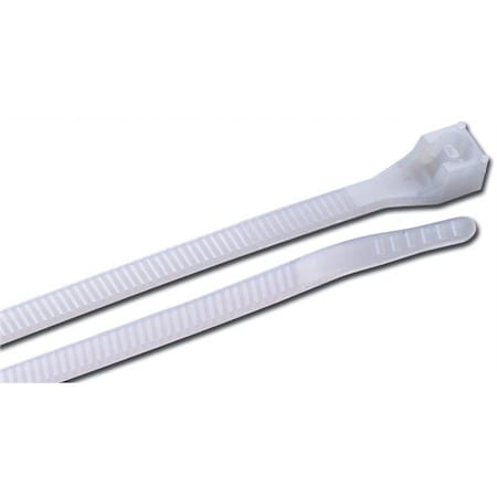 Acoustic Cable Tie, 4 in, 8 in L, Natural, Nylon 6/6 AC339159